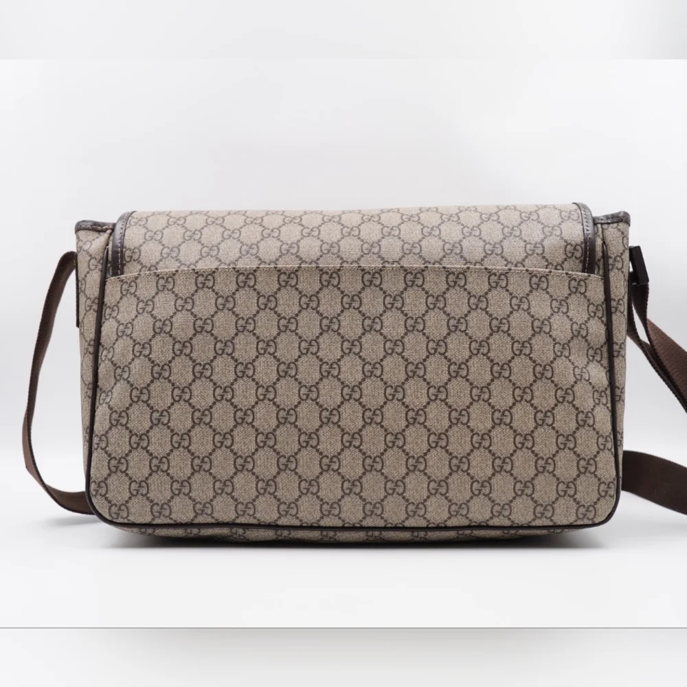 CC29 ❤️ Gucci GG Interlocking Coated Canvas Messenger Bag